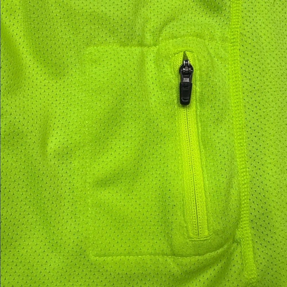 Nike Dri Fit Running Vneck Yellow Tshirt Size Men's Small